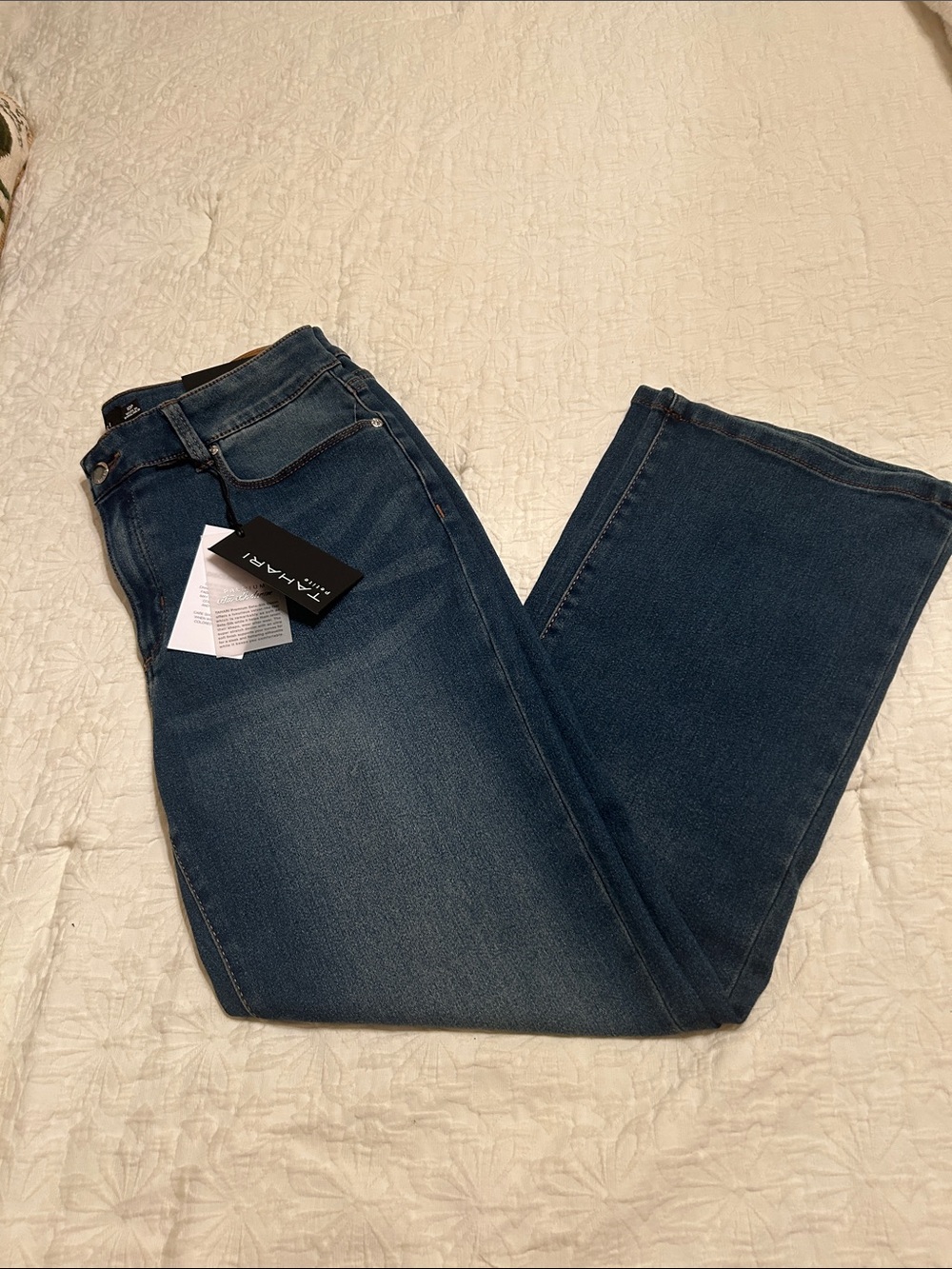 Tahari women’s  Dark Wash Bootcut Jeans-Natalie